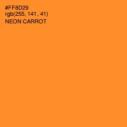 #FF8D29 - Neon Carrot Color Image